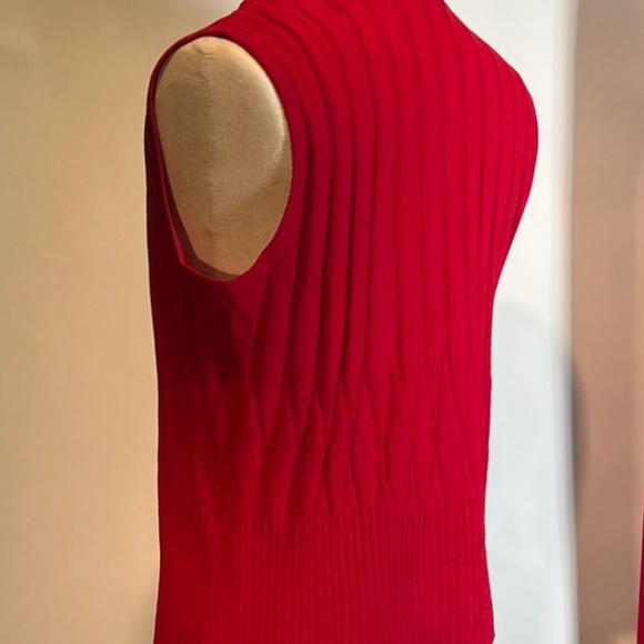 ST. JOHN KNIT RIBBED TOP - Picture 2 of 3